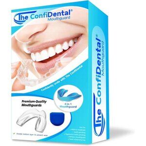 Pack of 4 Moldable Mouth Guard for Teeth Grinding Clenching Bruxism, Sport